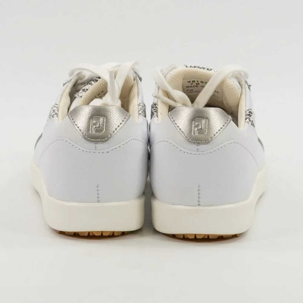 FootJoy Women's FJ Links White / Snake Golf Cleats 98185 Multi Size